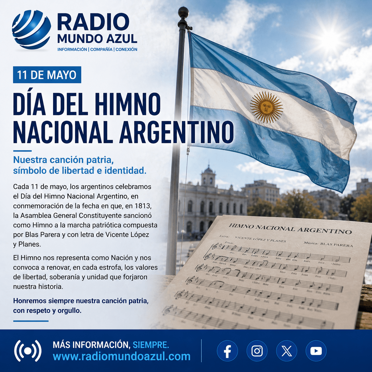 Día del Himno Nacional Argentino: la canción que une la historia y la identidad de un pueblo
